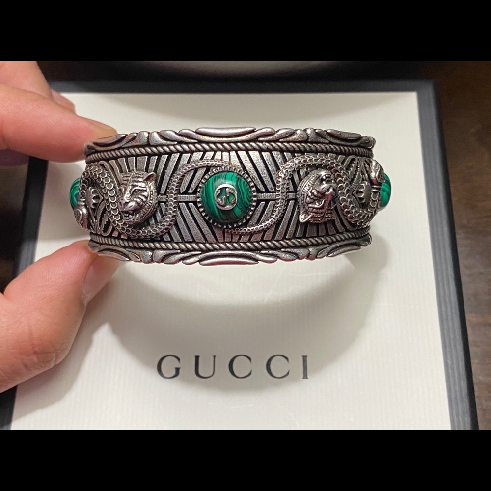 GUCCI RESIN SNAKE TIGER GARDEN BRACELET size 20